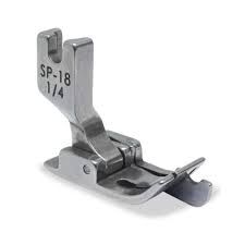 Calcador Reta Pesponto Metal C/ Guia 1/4 Esquerdo