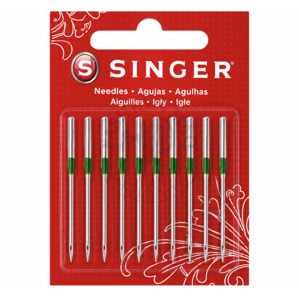 Agulha Singer 2054 Nº 10 p/ Ultraloque Modelo 14U - Cartela c/ 10un