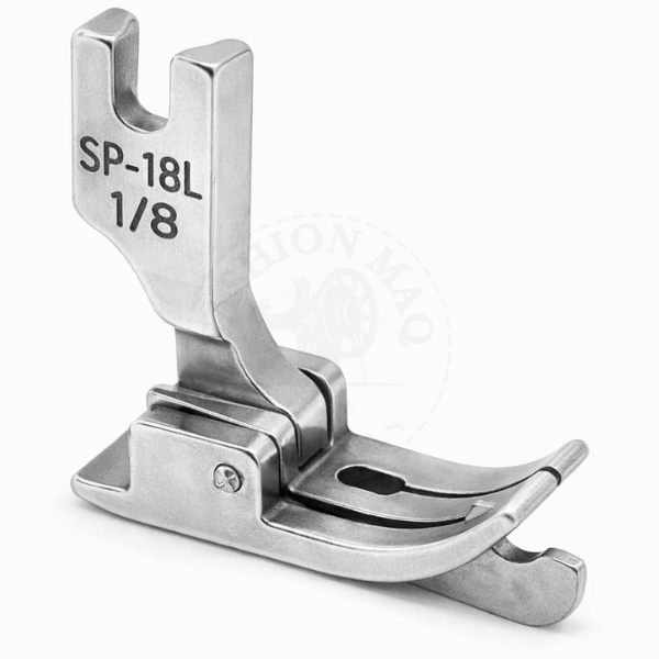 Calcador de Pesponto Para Reta Industrial de Metal com Guia Esquerdo 1/8 (3mm)