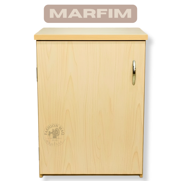 Gabinete Tradicional para Máquina de Costura Portatil Marfim