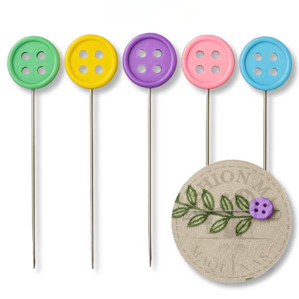 Alfinete Cabeça de Botão 48mm Pacote com 30 Unidades