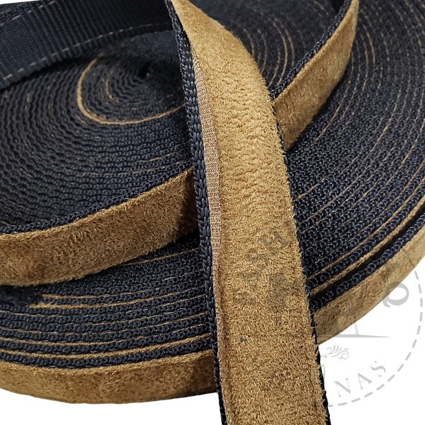 Alça Camurça 25Mm Marrom Nylon C/ Marrom