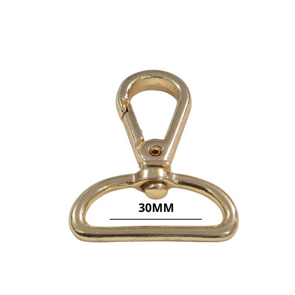 Mosquetão Dourado 30Mm (Cataforetico)