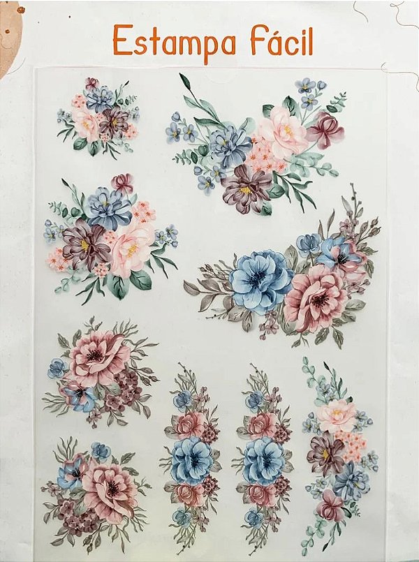 Estampa Fácil Fabricart Floral 2
