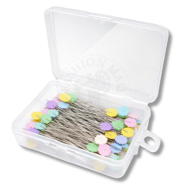 Alfinete Cabeça de Flor Grande 52mm Pacote com 50 Unidades