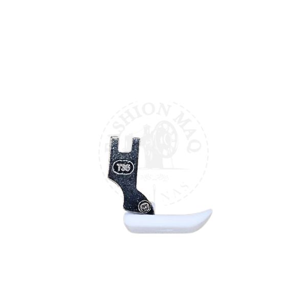 Calcador Reta Industrial Teflon Branco Fechado T35PW
