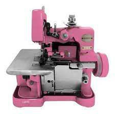Máquina Chinesinha Overloque Portátil GN1-6D 110v Rosa