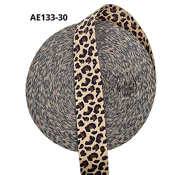 Alça Chic 30mm Estampada Onça