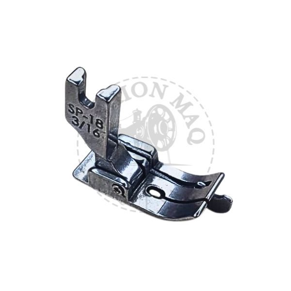 Calcador Reta Pesponto Metal C/ Guia 3/16 Direito