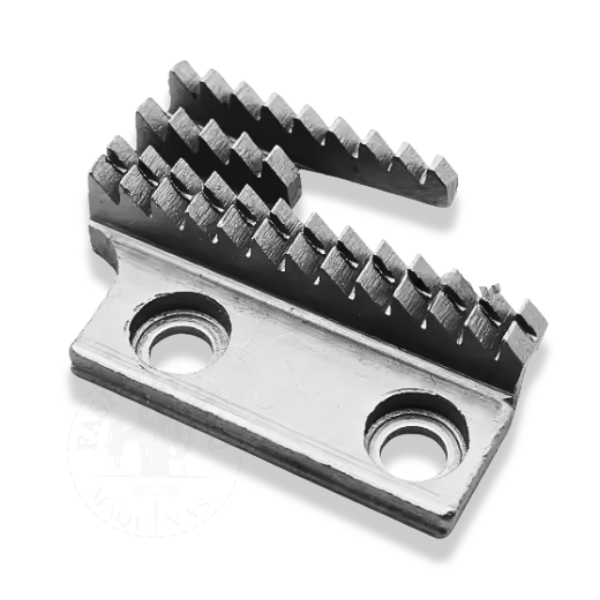 Dente Reta 3 Carreiras Para Máquina Transporte Duplo