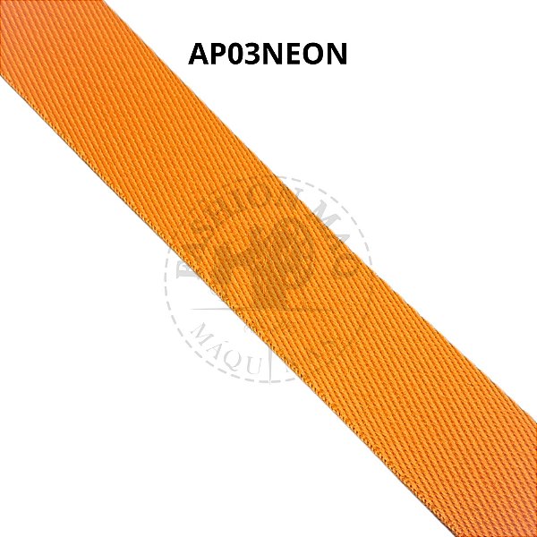 Alça Chic 30mm poliéster Laranja Neon