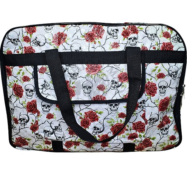Bolsa Estampada P/ Máquina Doméstica Caveira