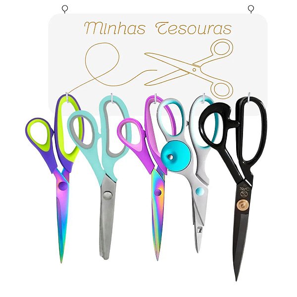 Suporte Organizador de Tesouras em MDF