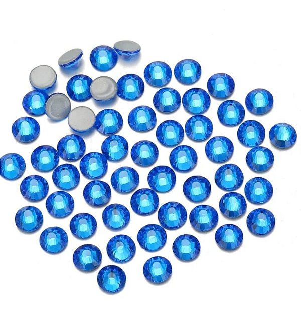 Strass Azul P/ Caneta Hot Fix 10mm 20g