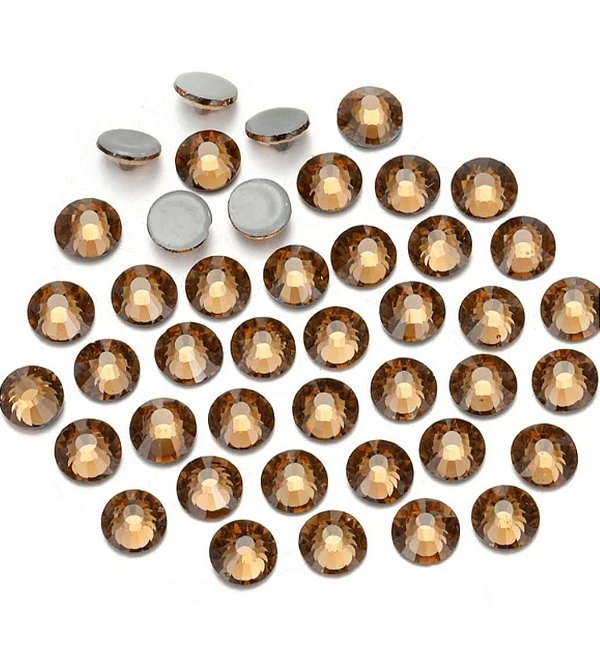 Strass Bronze P/ Caneta Hot Fix 5mm 20g