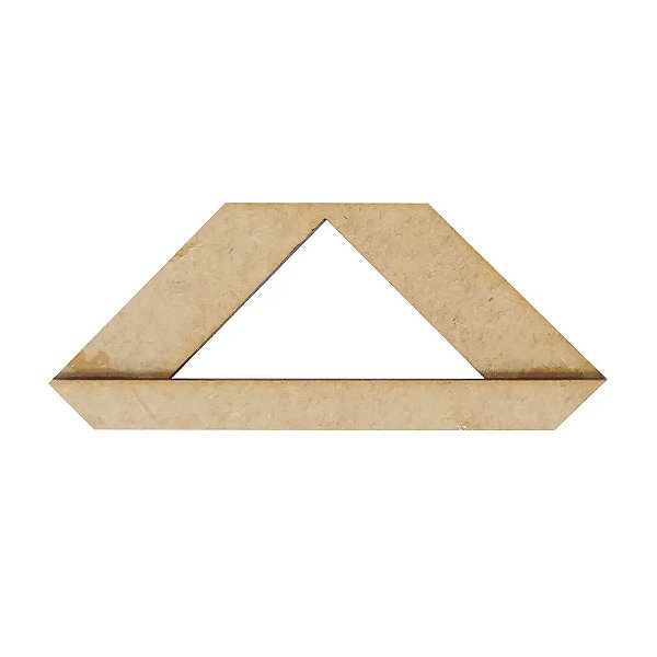 Régua MDF Gabarito Cartonagem Encadernação Fio De Cabelo (0465)