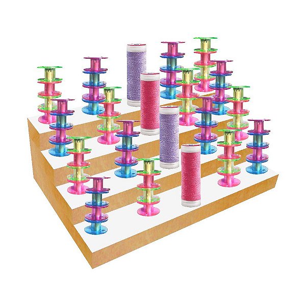 Organizador Porta Bobinas e Retrós com 20 Pinos