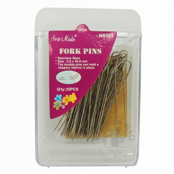 Alfinete Duplo em Aço Inox 40.8mm Para Quilting e Patchwork