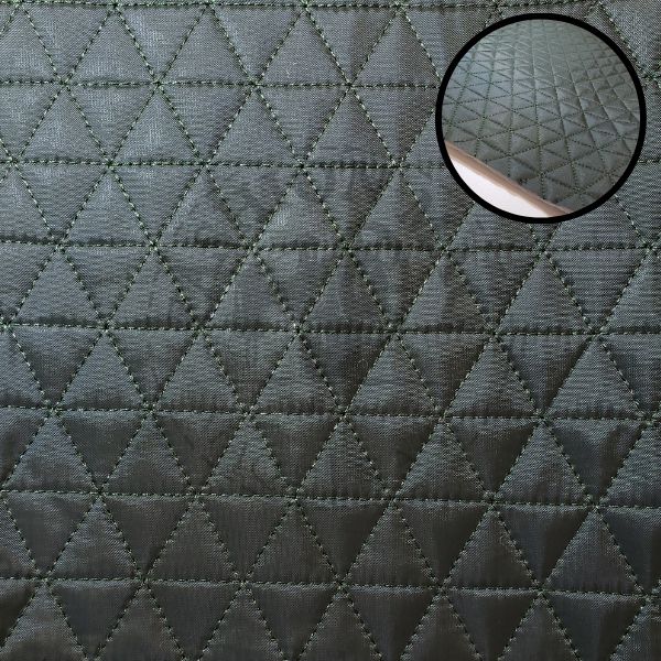 Nylon Matelassê Triângulos Verde Militar