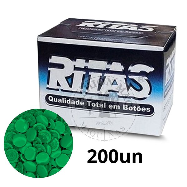 Botao Ritas 10 Verde Bandeira - 200 unidades