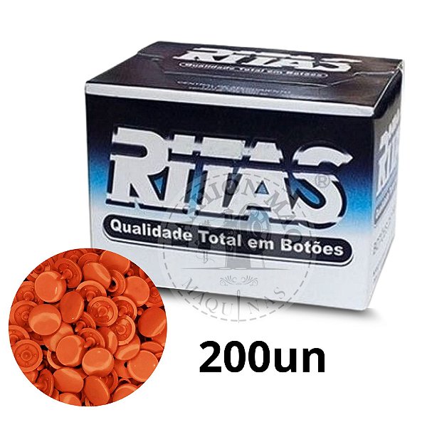 Botao Ritas 15 Laranja - 200 unidades