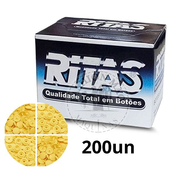 Botao Ritas 15 Amarelo - 200 unidades