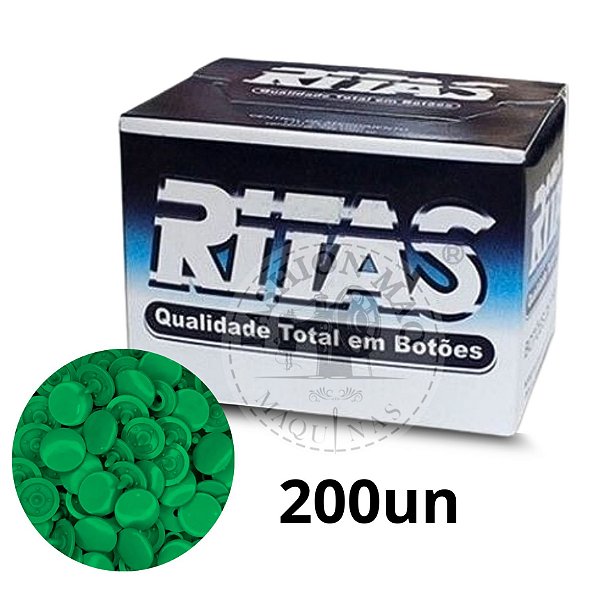 Botao Ritas 15 Verde Bandeira - 200 unidades