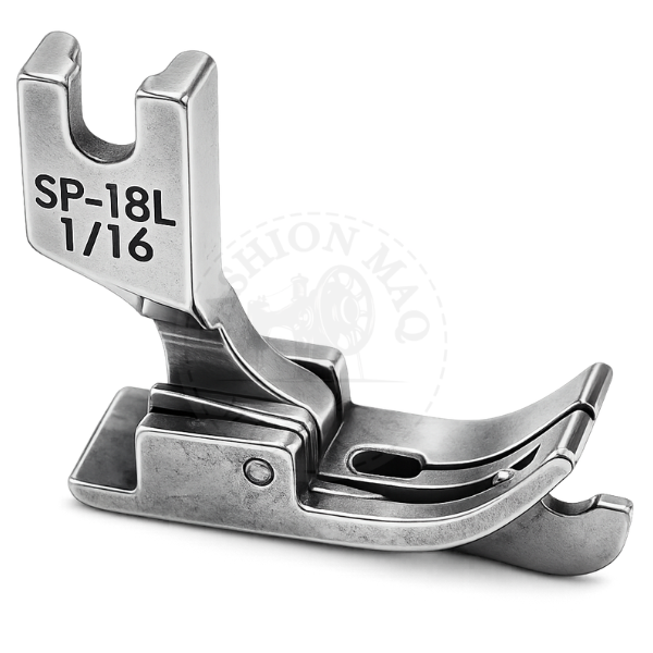 Calcador de Pesponto Para Reta Industrial de Metal com Guia Esquerdo 1/16 (2mm)