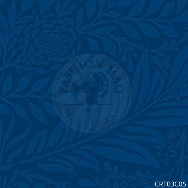 Tecido Tricoline Galhos Azul Marinho