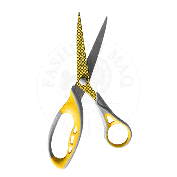 Tesoura Okachi Ergonomica 8,5 Polegadas Cabo Amarelo