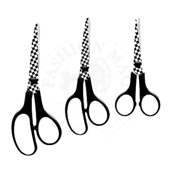 Tesoura Okachi Xadrez Conjunto C/ 3un