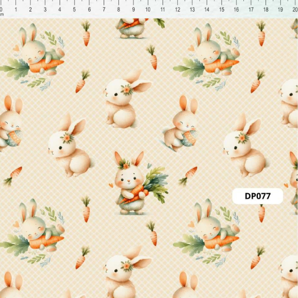 Tecido Tricoline Digital Coleção Pascoa 4