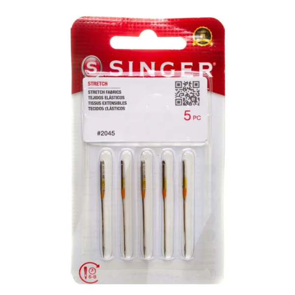 Agulha P/ Máquina de Costura Singer Doméstica 2045 Nº16 Ponta Bola Cartela C/ 5un