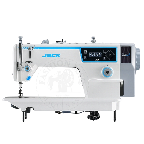 Máquina de Costura Industrial Reta Jack A2C Direct-Drive 220V com Corte de Linha Automático Silenciosa e Econômica