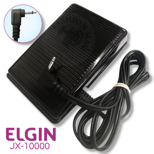 Pedal Eletrônico para Máquina de Costura Elgin JX10000 Original - Controle Preciso e Alta Durabilidade