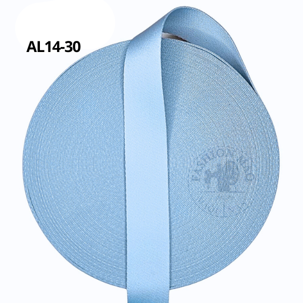 Alça Acetinada Cor 14 Azul Bebê 30mm - Toque Macio e Alta Resistência