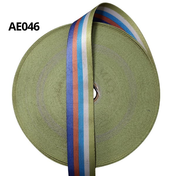 Alça Acetinada Estampada Cor 46 Listras 30mm - Toque Macio e Alta Resistência