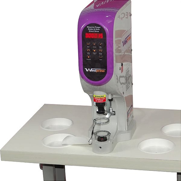 Máquina Westpress Pregar Botões e Ilhós Direct Drive W818E 220V