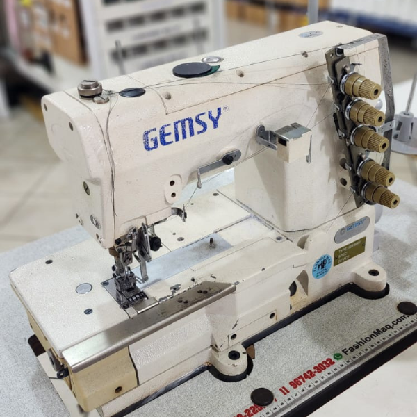 Máquina de Costura Industrial Galoneira Gemsy GEM-1500B-01 Completa [USADA]