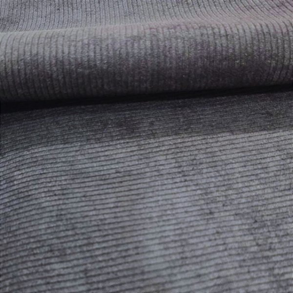 Veludo Cotelê Preto Dublado TNT 60g 0,50 x 1,40 m