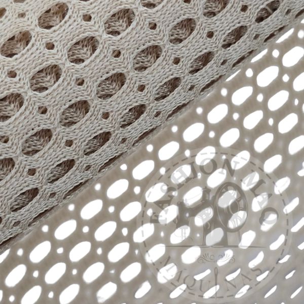 Tela Treliça Leblon Palha 100% Poliéster (0,50 x 1,40m)