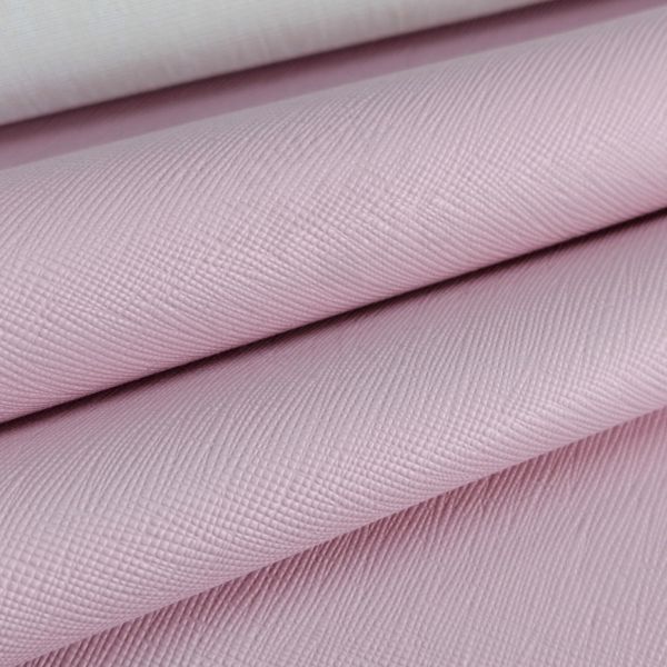 Sintético Prada 0.8mm Rosa Bebê com Fundo de Malha 0,50cm x 1,40mt