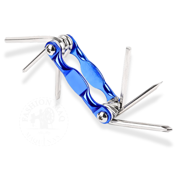 Conjunto de Chaves Multifuncional 6 em 1 Pegada Ergonômica e Alta Versatilidade