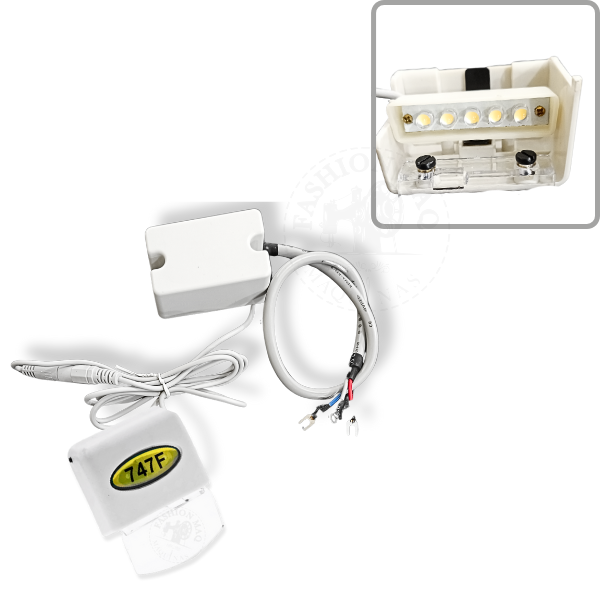 Luminaria Led Tampa Protetora Overloque Siruba C/ Visor Acrilico