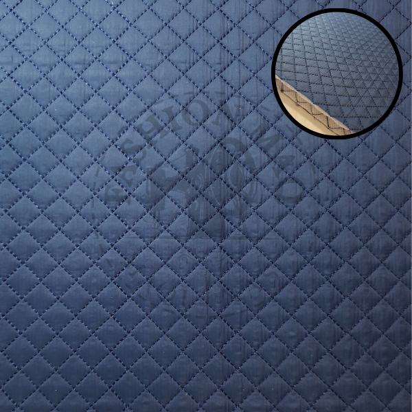 Nylon Matelassê Impermeável Mini Quadriculado Marinho 0,50m x 1,40m (meio metro)