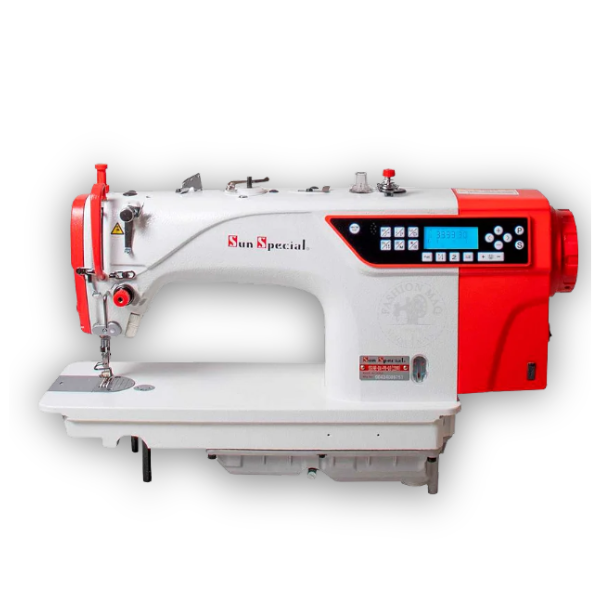Máquina de Costura Industrial Reta Sun Special Eletrônica SS19E 110v Tanque Blindado