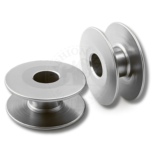 Bobina Para Máquina de Costura Reta Alumínio Prateada