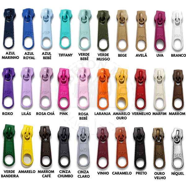 Cursor para Zíper de Metro Nº 5 Colorido