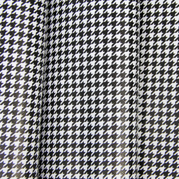 Sintético Prada 0.8mm Pied Poule com Fundo de Malha 0,50cm x 1,40mt