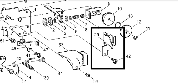 Passa Fio do Tensor Brother Bordadeira PE7XX